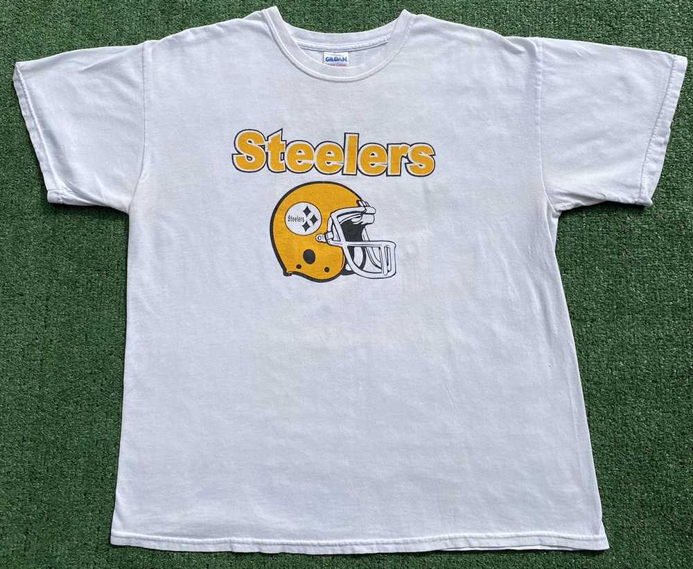 Gildan Vintage 90’s Pittsburgh Steelers T-Shirt M… - image 1