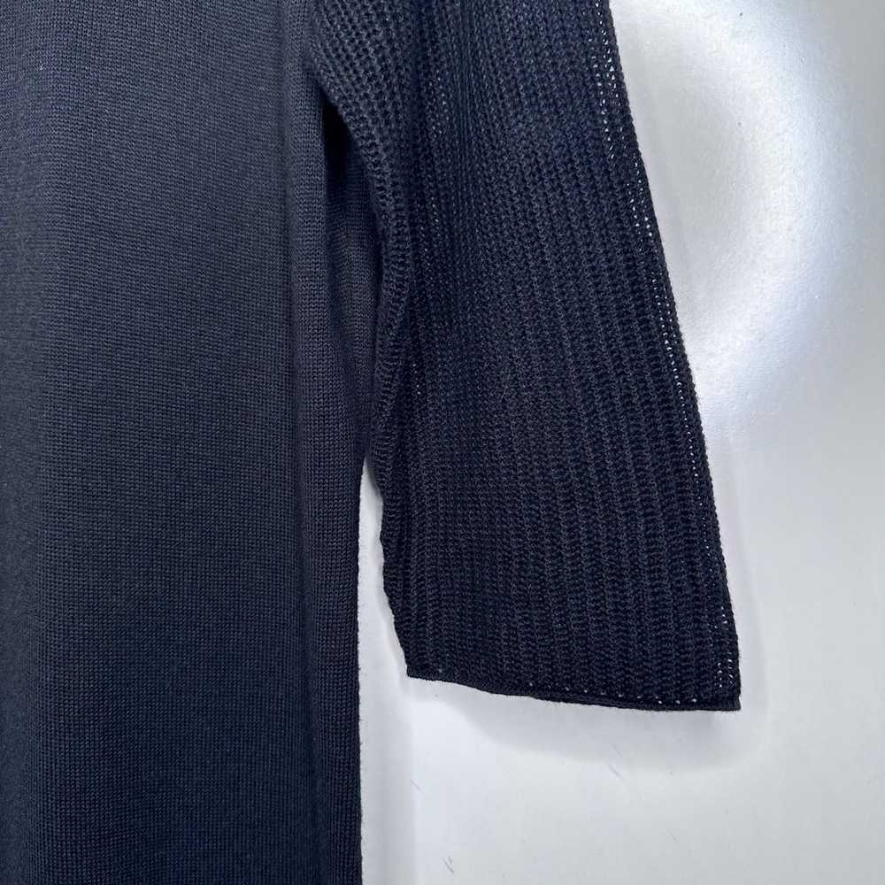 Kier + J Black Long Sleeve Sweater Dress Size Lar… - image 5