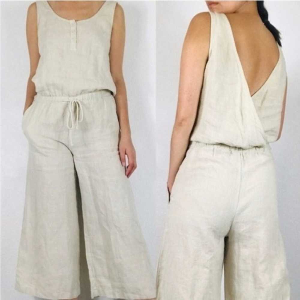 Anthropologie Cloth & Stone $169 Beige 100% Linen… - image 10