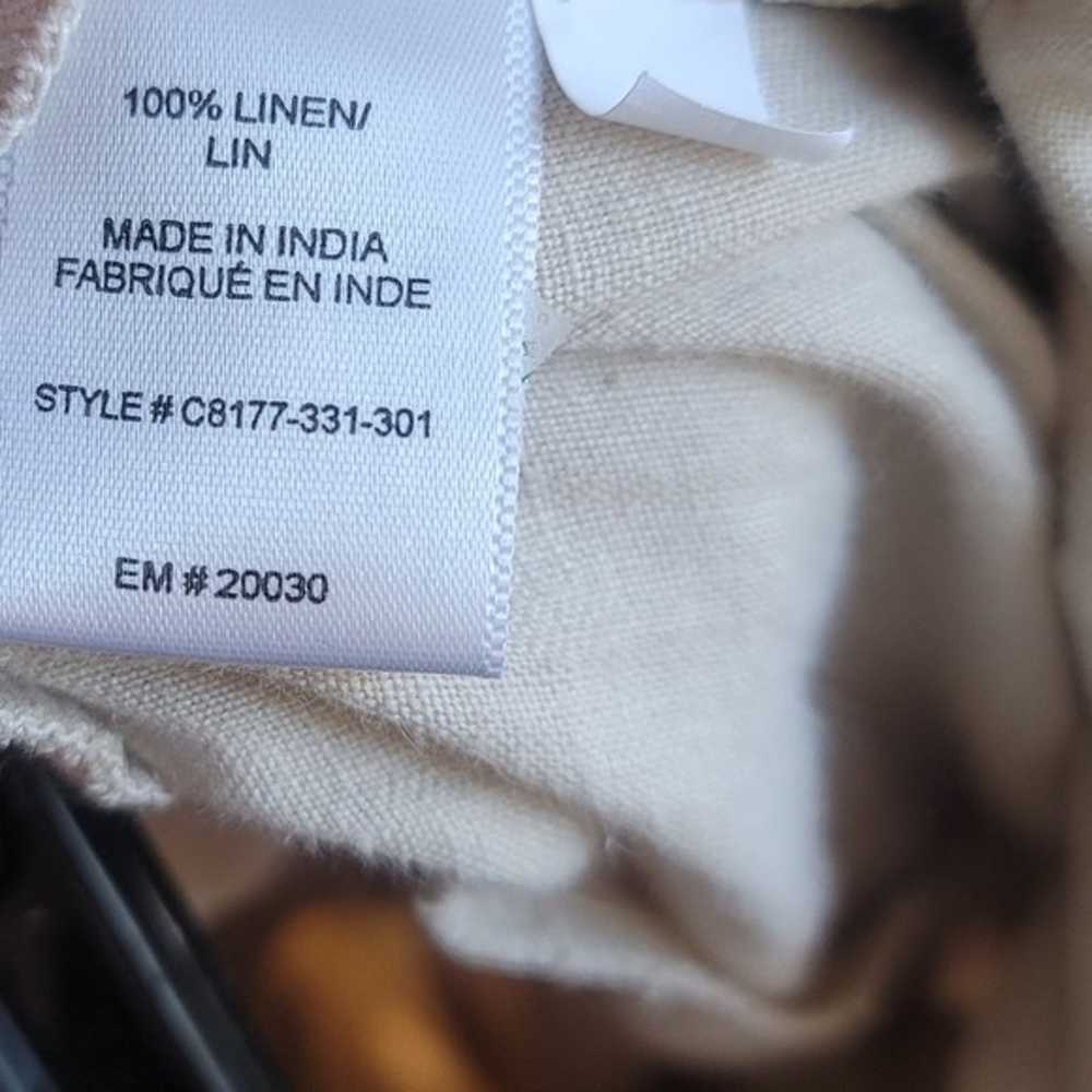 Anthropologie Cloth & Stone $169 Beige 100% Linen… - image 4