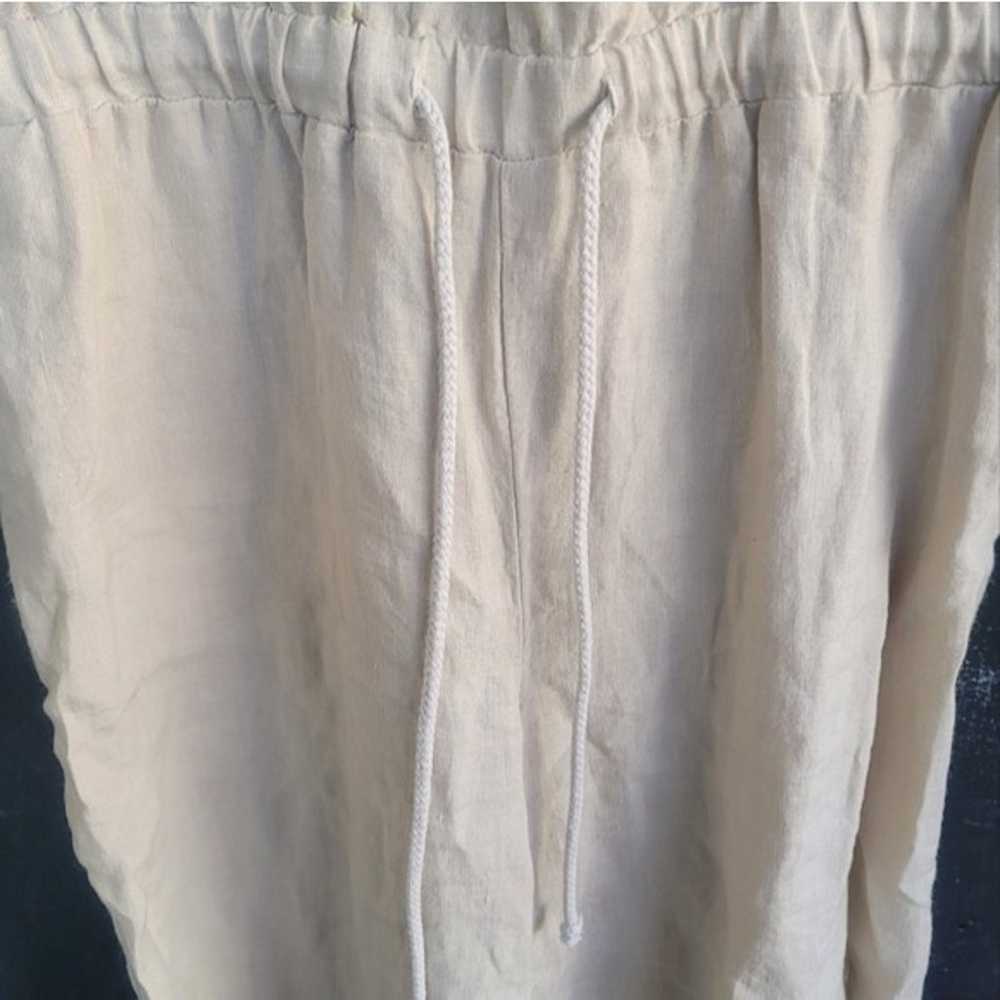 Anthropologie Cloth & Stone $169 Beige 100% Linen… - image 6