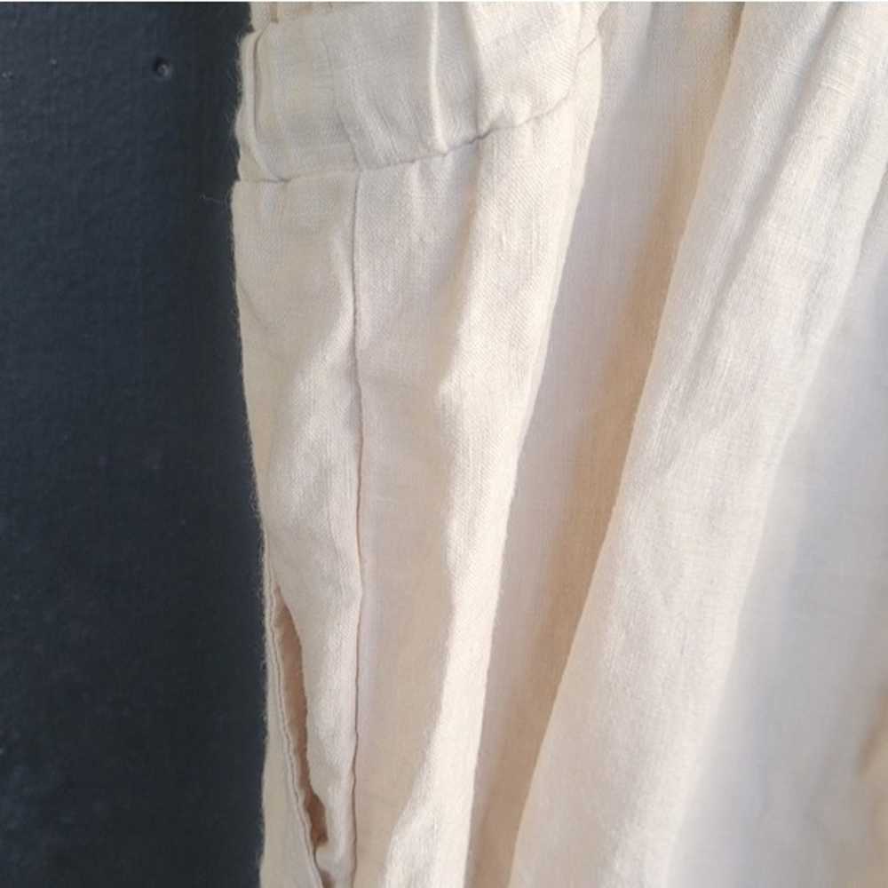 Anthropologie Cloth & Stone $169 Beige 100% Linen… - image 7
