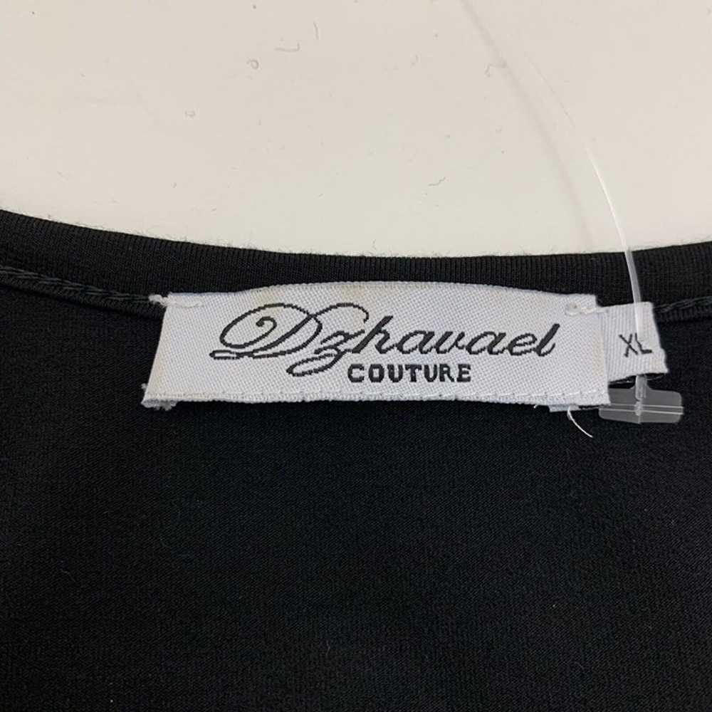 Dzhavael Couture XL Dress Black White Polka Dot P… - image 4