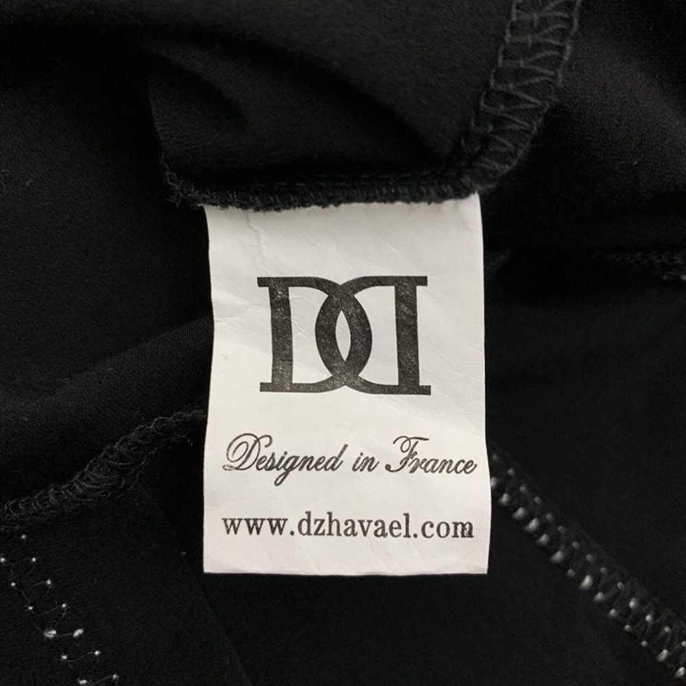 Dzhavael Couture XL Dress Black White Polka Dot P… - image 5