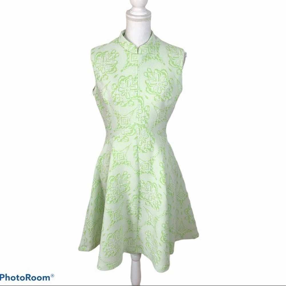 Union Made Vintage Lime Green Double Knit Dress S… - image 1