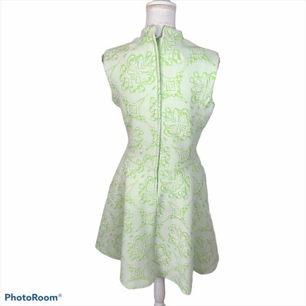 Union Made Vintage Lime Green Double Knit Dress S… - image 5