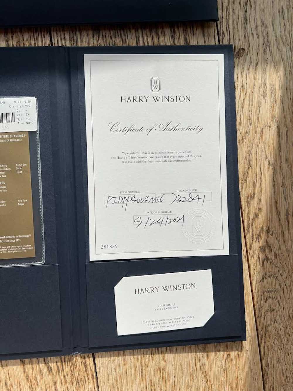 Harry Winston Harry Winston Pear-Shaped Diamond M… - image 7