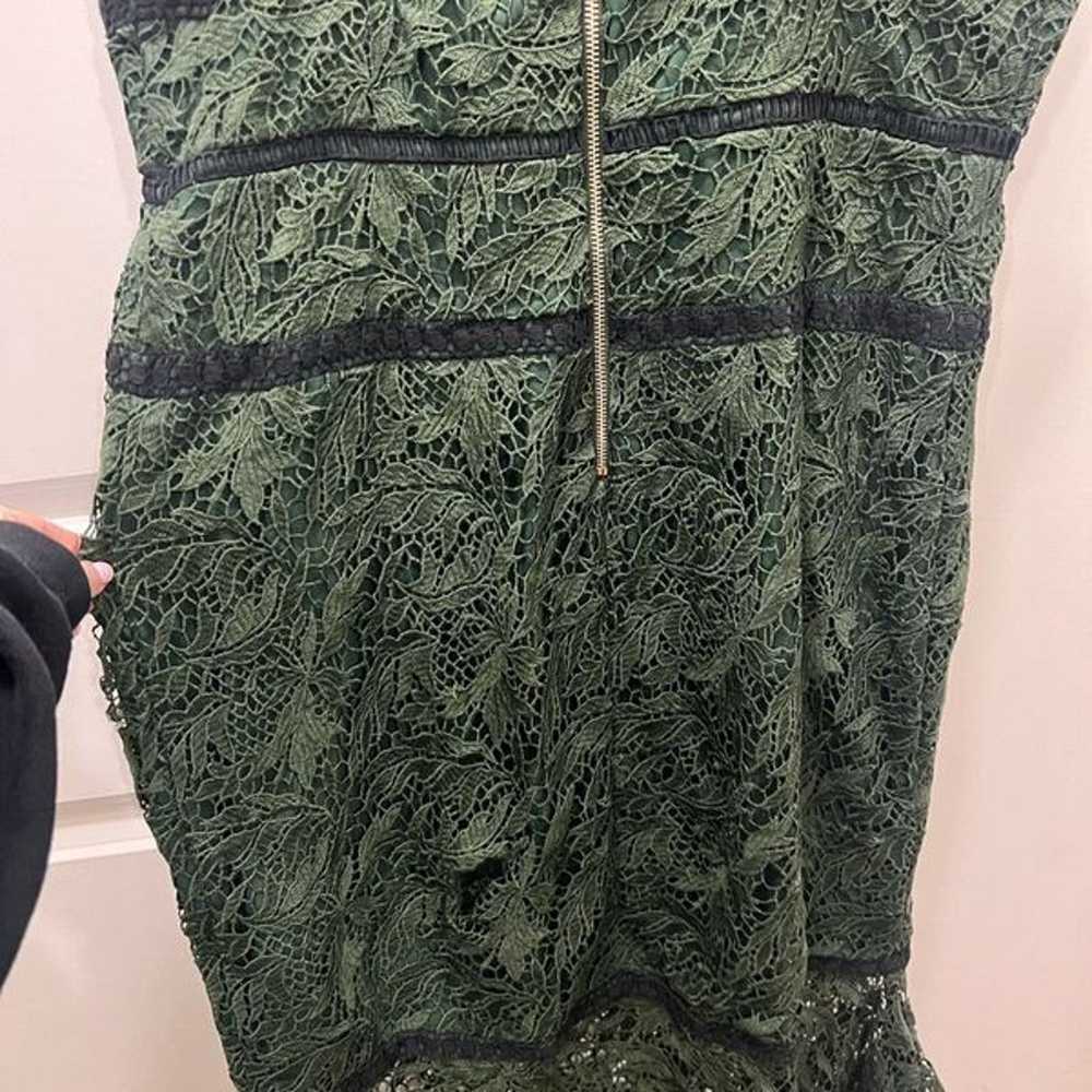 STYLESTALKER Green Ophelia Lace Midi Dress Size X… - image 8