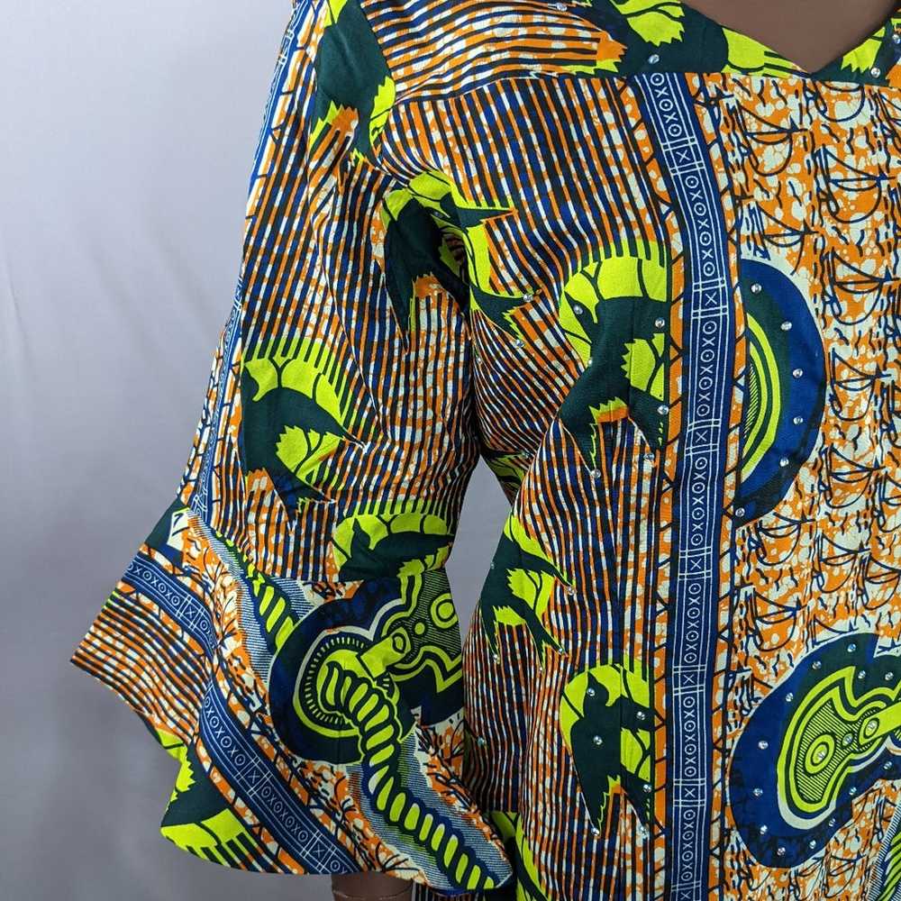 NWOT, AFRICAN PRINT MAXI DRESS SIZE 20 - image 5