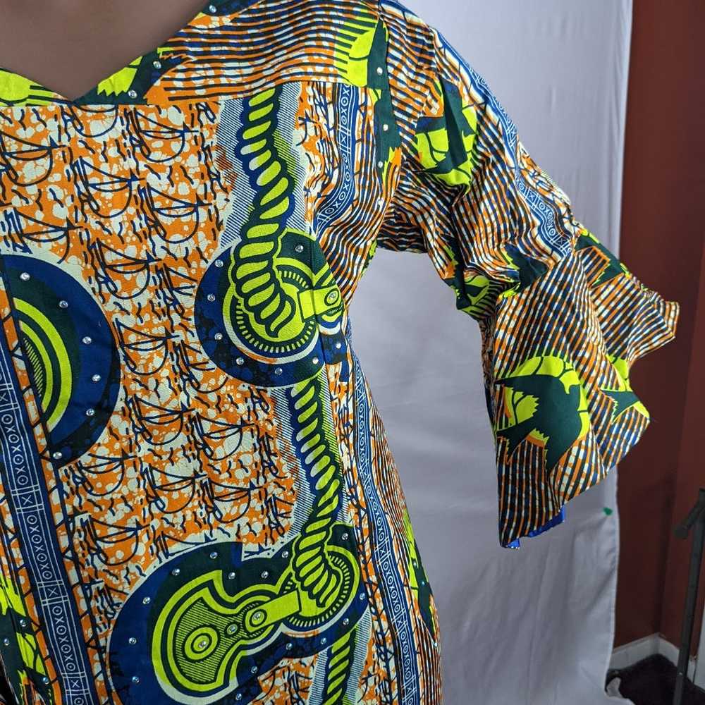 NWOT, AFRICAN PRINT MAXI DRESS SIZE 20 - image 7