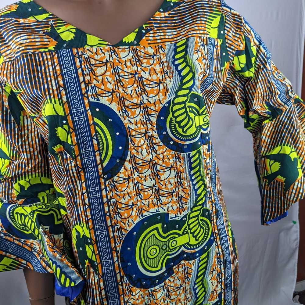 NWOT, AFRICAN PRINT MAXI DRESS SIZE 20 - image 8