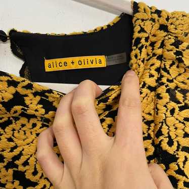 Alice + Olivia Fitted Midi Dress