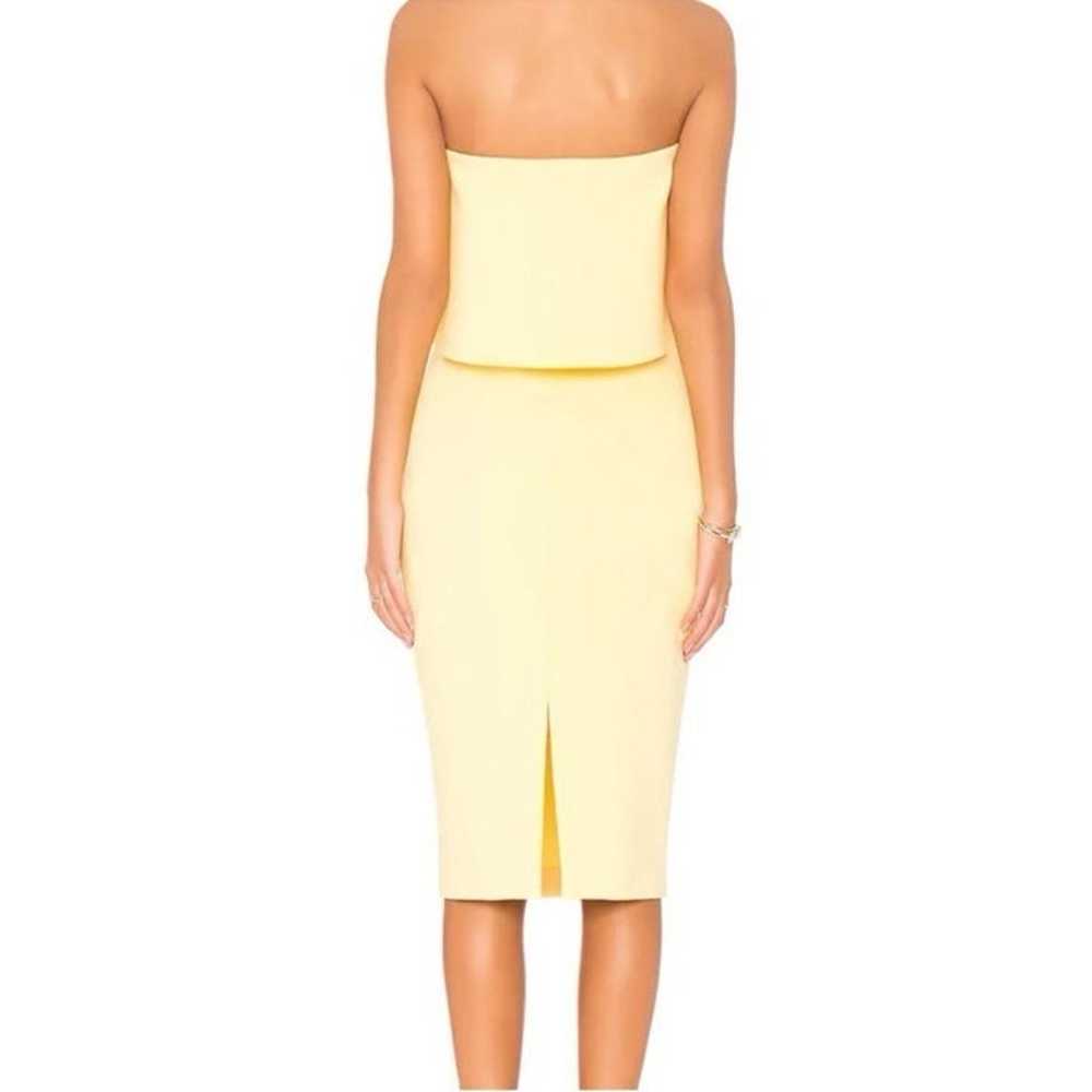Strapless Yellow Midi dress - image 2