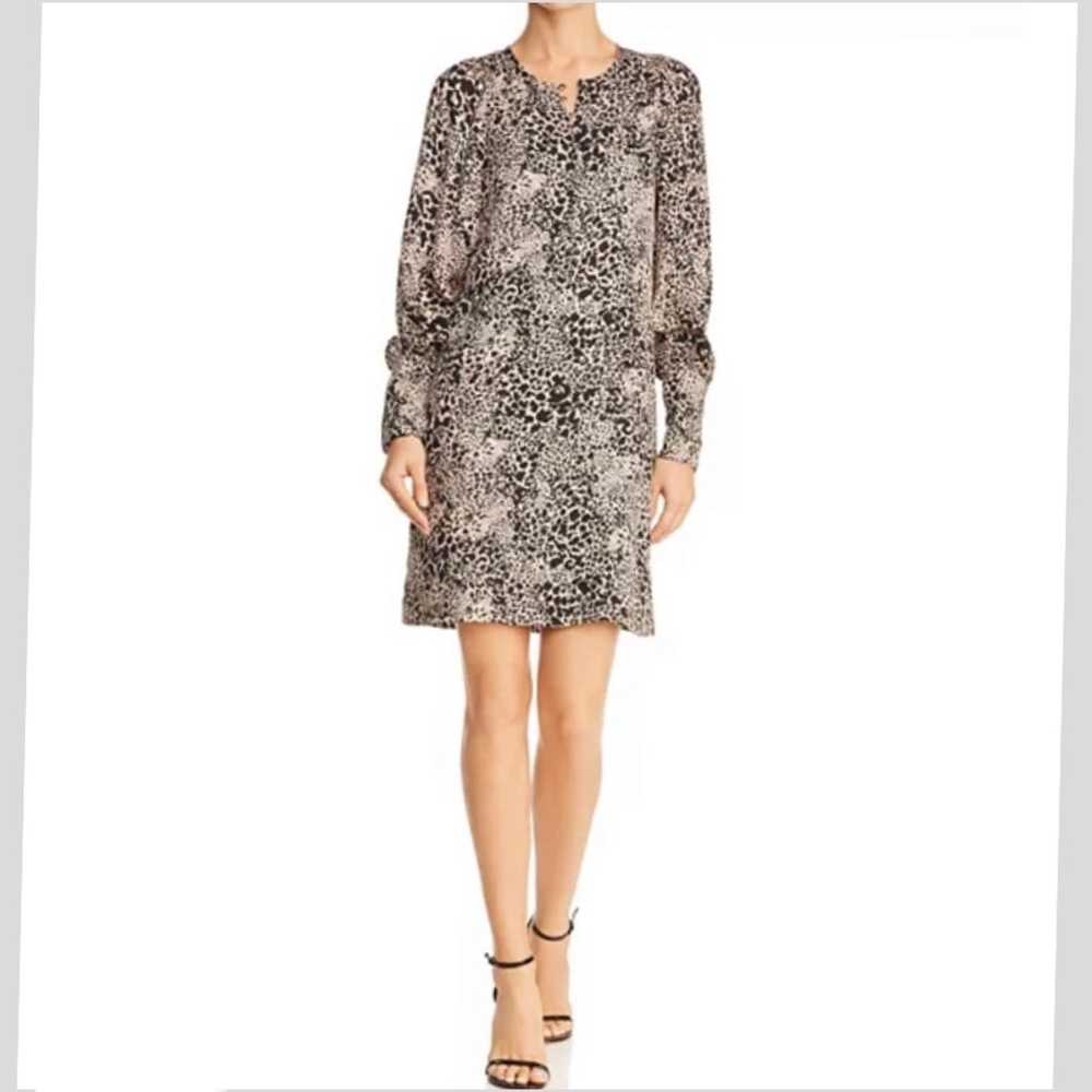 Rebecca Taylor Leopard Print Silk Dress Size 2 - image 1