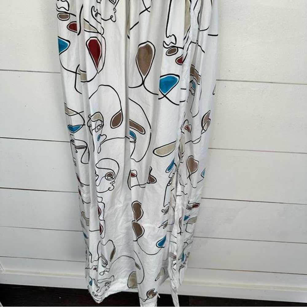 Bassike Faces Print Knot Maxi Flawed Size 0 - image 2