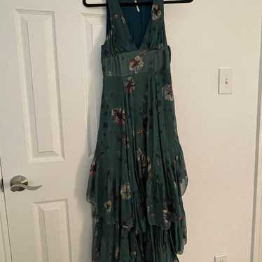 Free People sleeveless maxi dress tiered flowy la… - image 1