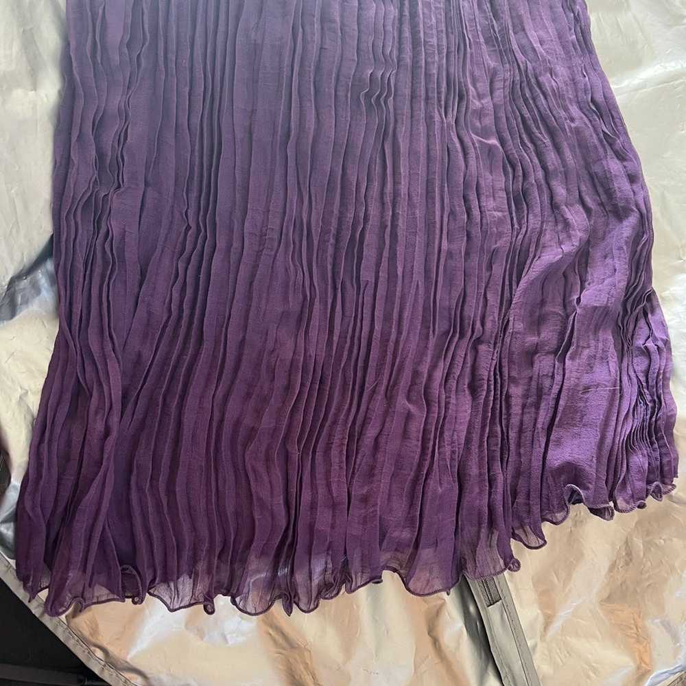 Purple abs by Allen Schwartz a line beaded dress - image 8