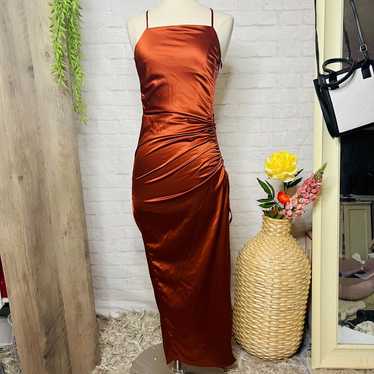 Copper Silk Dress