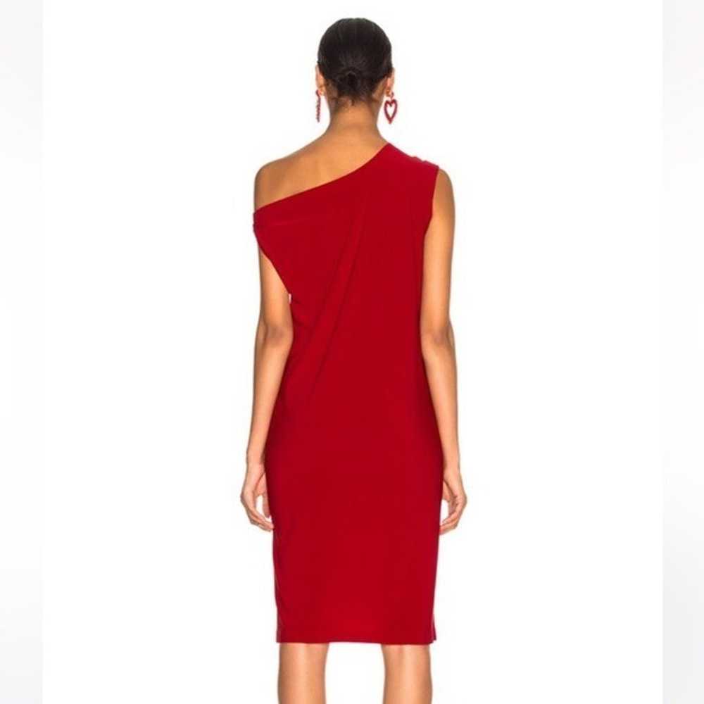 Norma Kamali red drop shoulder dress - image 4
