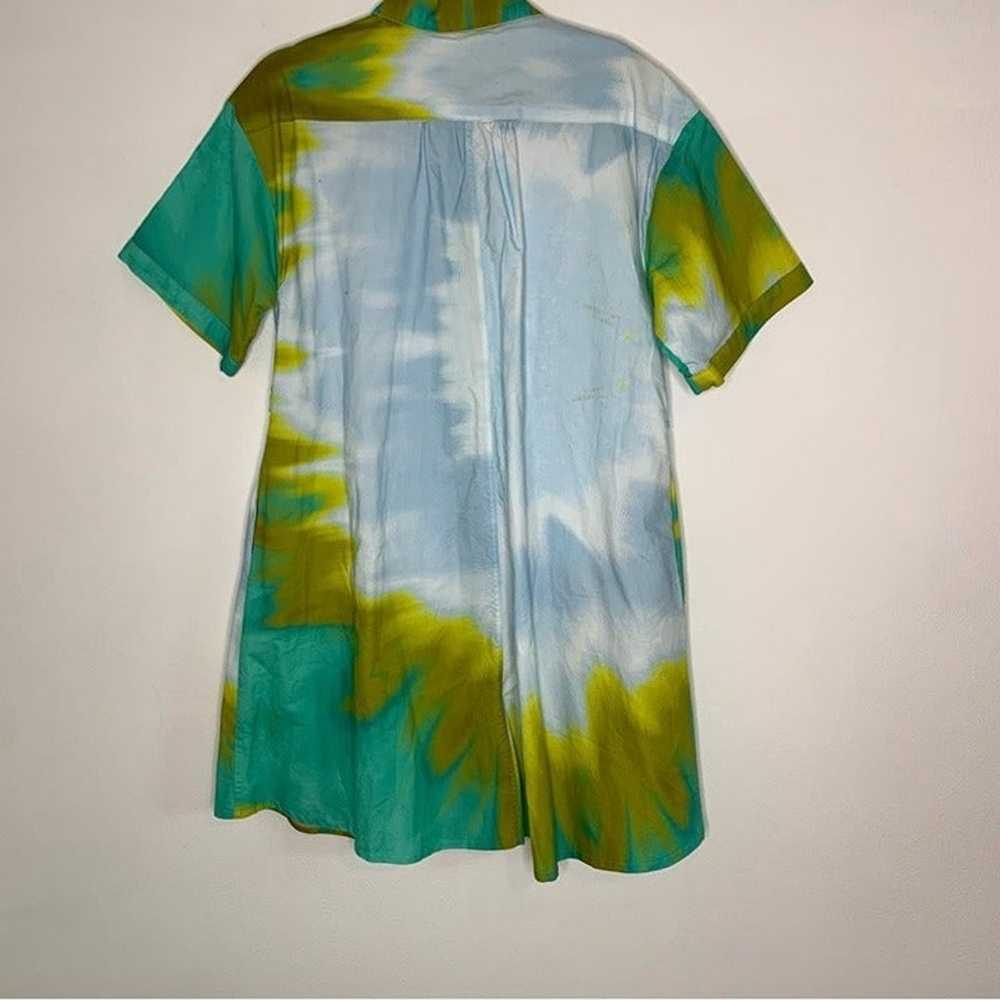 Tucker NYC safari shirtdress-seafoam chartreuse t… - image 4