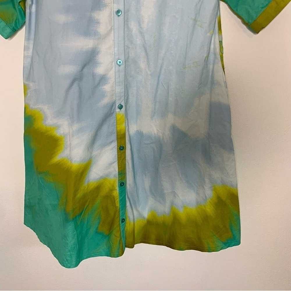 Tucker NYC safari shirtdress-seafoam chartreuse t… - image 5