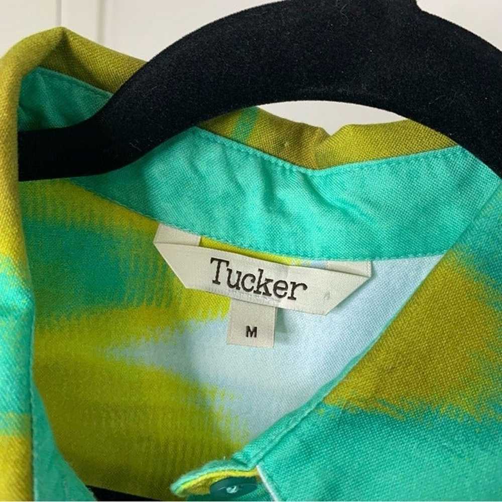 Tucker NYC safari shirtdress-seafoam chartreuse t… - image 6