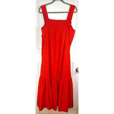 Anthropologie Kasia Womens Maxi Dress Red Loose T… - image 1