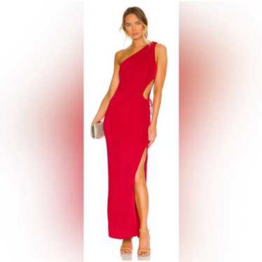 superdown | red maxi dress medium - image 1