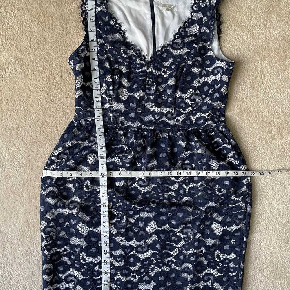 NWOT Shoshanna Sierra Lace Navy Blue Dress Sz 10 - image 9