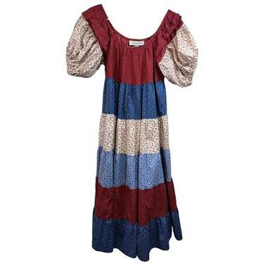 Vtg Jackie Bernard Eklektic 80's Dress Muumuu Boh… - image 1