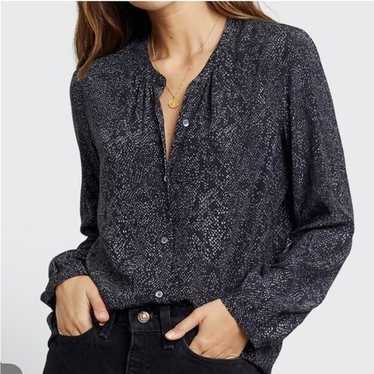 Rails Eloise python snake print button down blous… - image 1