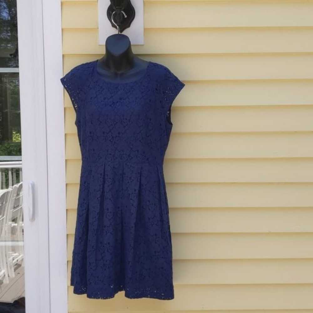 MADEWELL Navy Blue Lace Size 8 Dress - image 3
