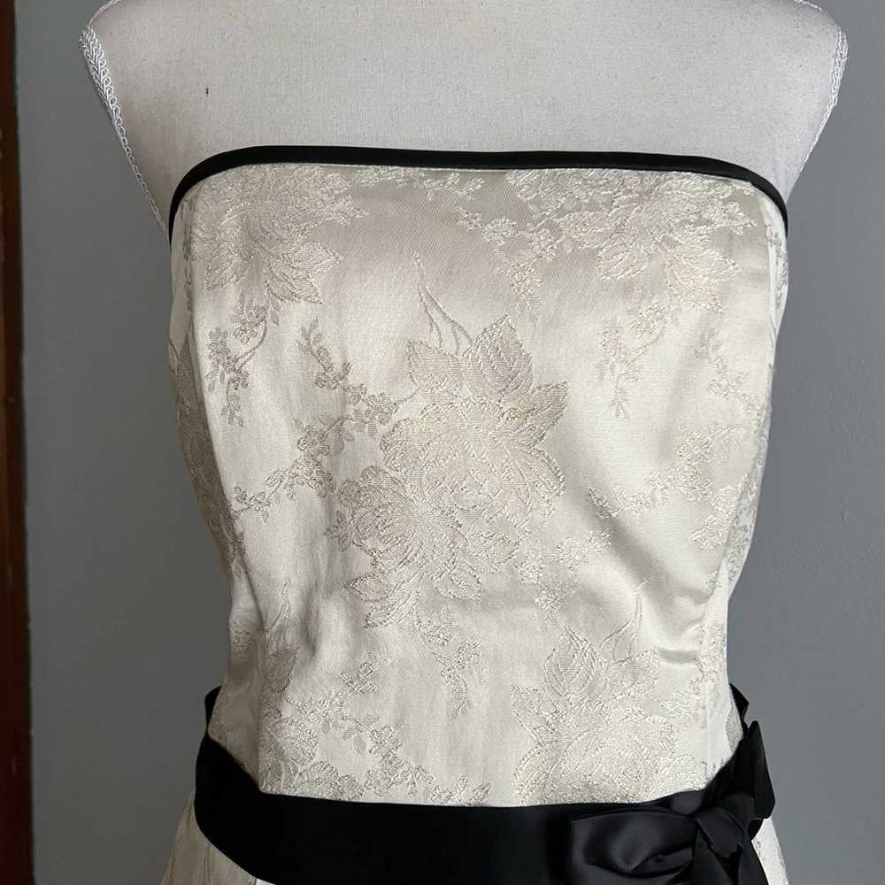 Gunne Sax Jessica McClintock Mini Dress Jacquard … - image 3