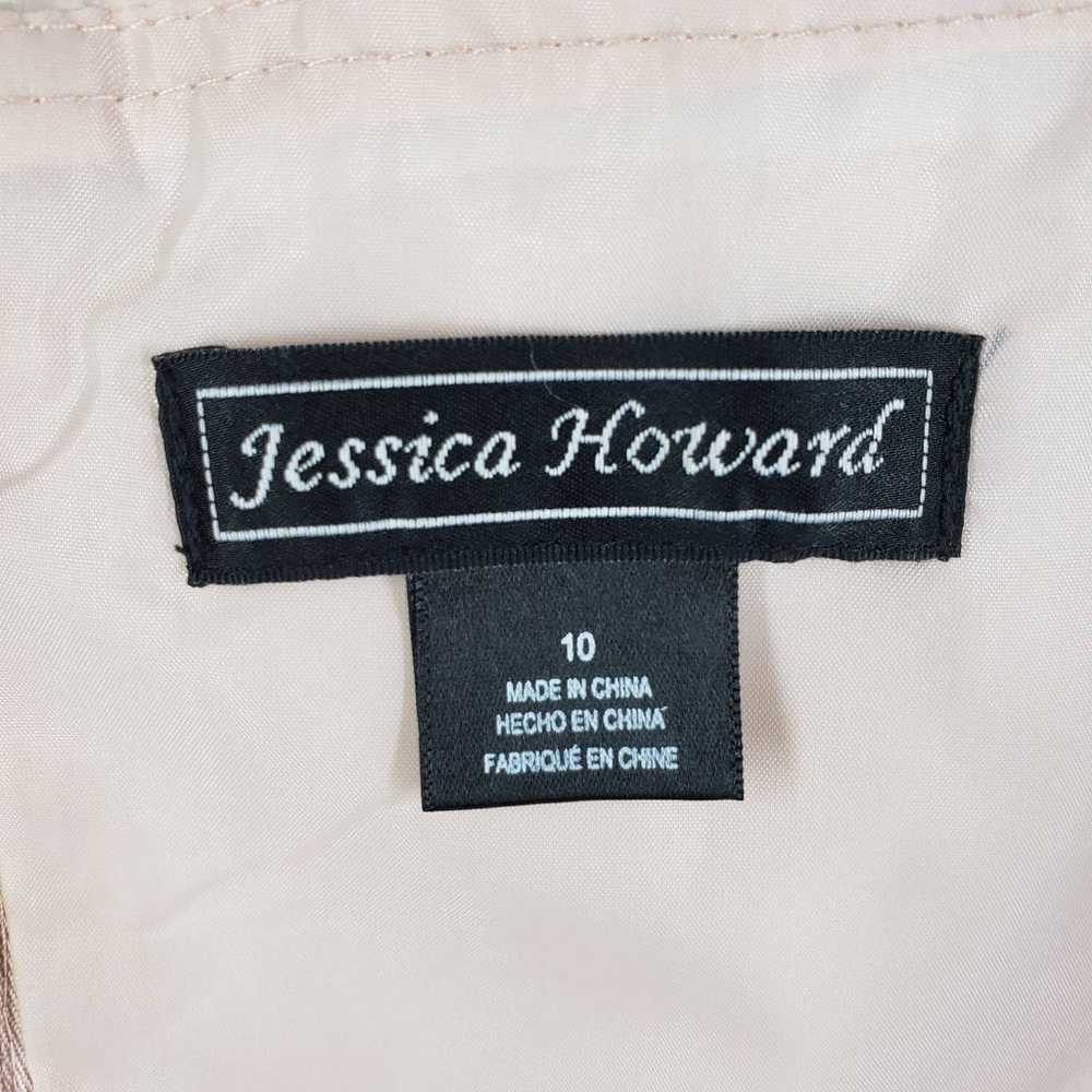 Jessica Howard Blush Sleeveless Illusion Neck Ple… - image 6