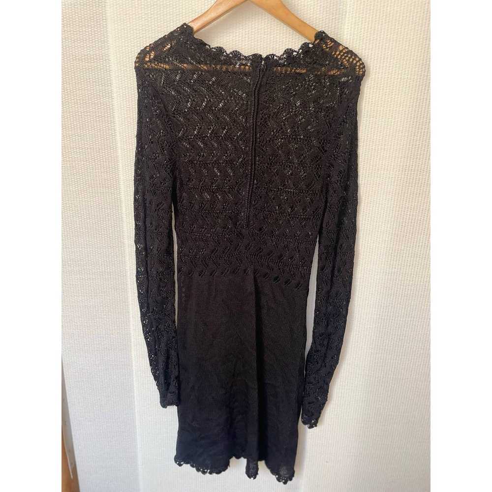 Free People Crochet Sweater Dress (Black). Size: L - image 2
