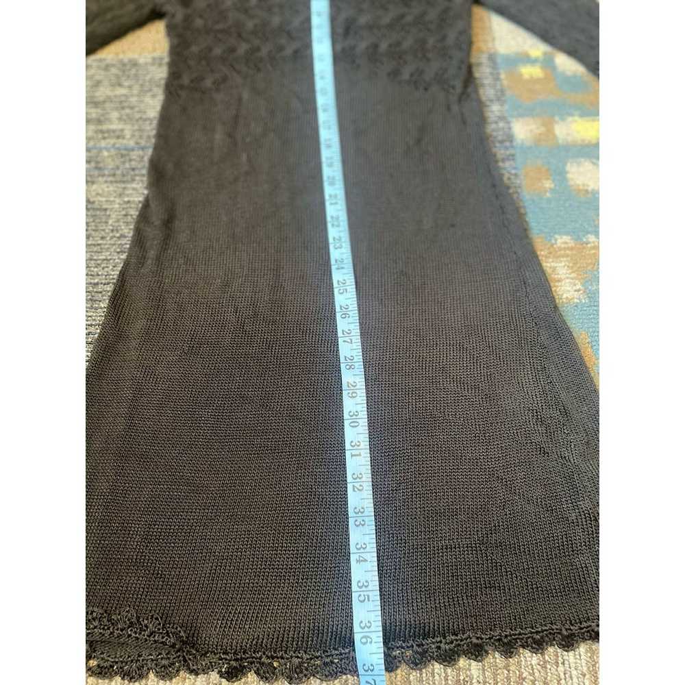 Free People Crochet Sweater Dress (Black). Size: L - image 5