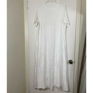 Organic Cotton-Mix Belted Wrap Dress