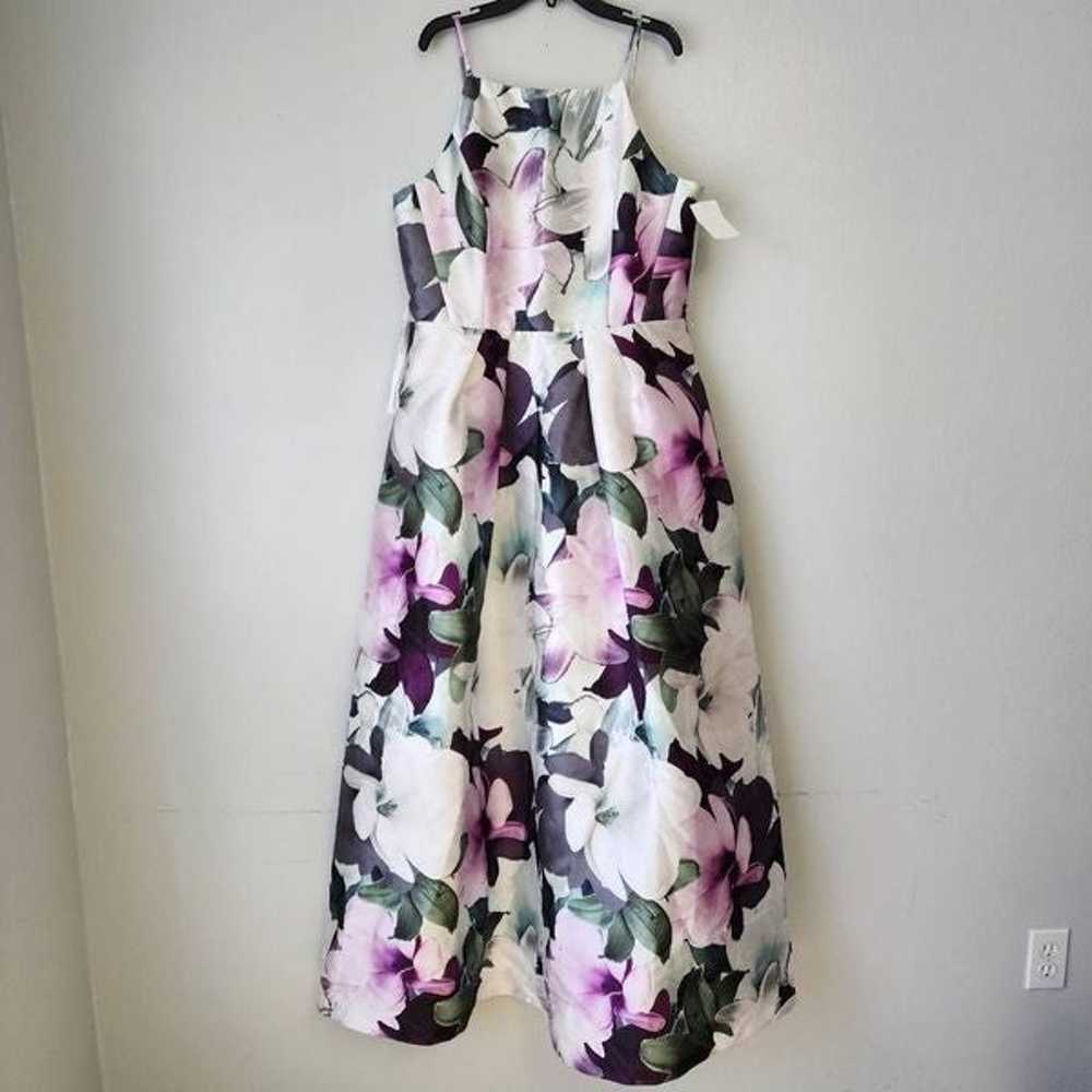 Kay Unger Floral Printed Gown - image 2