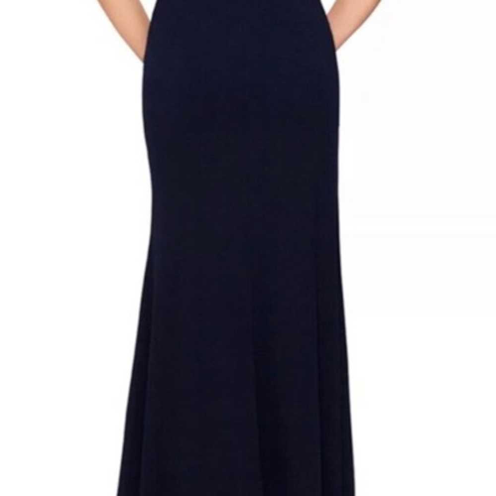 Alex Evenings Gown Size 14 Cobalt Blue Beaded Sle… - image 5