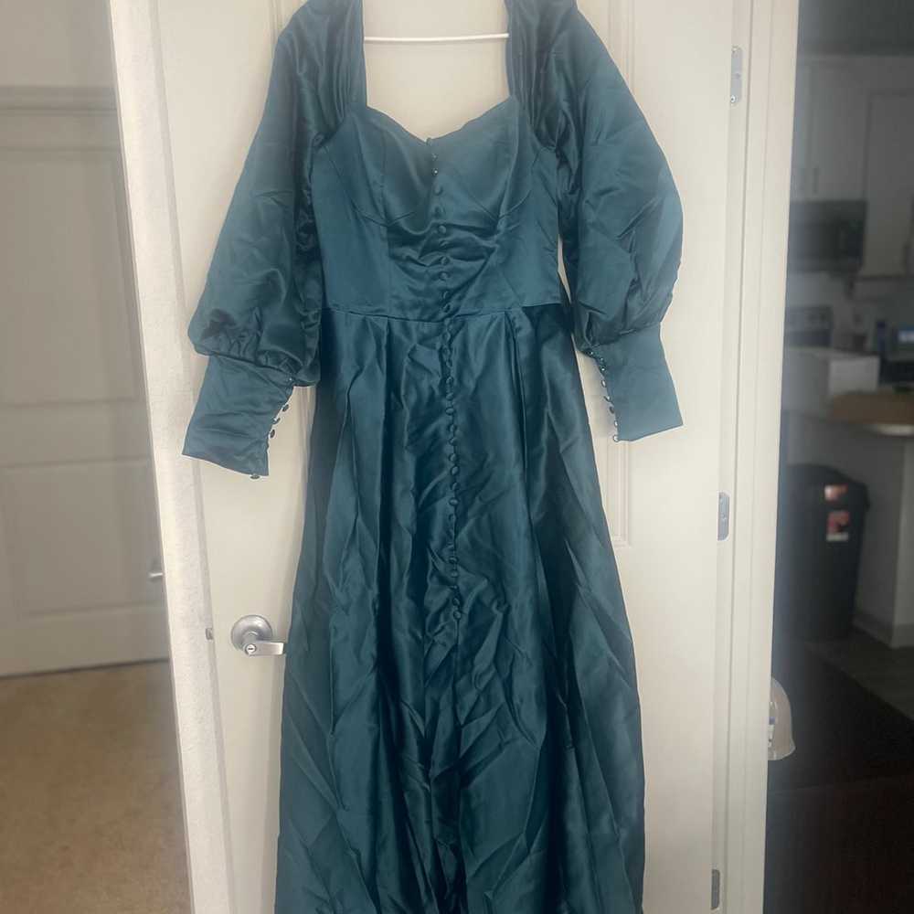 Used Teal gown - image 2