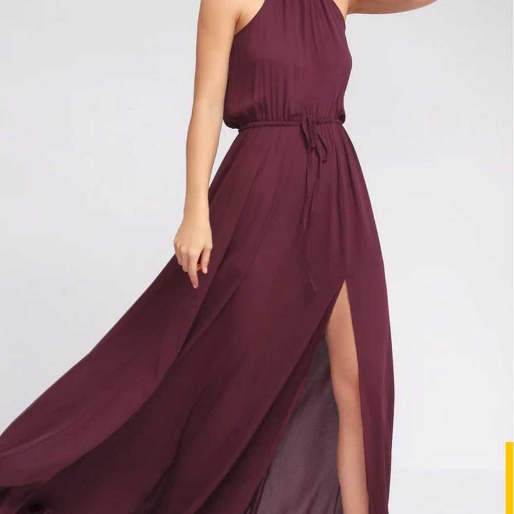 Lulus Essence of Style Plum Purple Maxi Dress - image 1