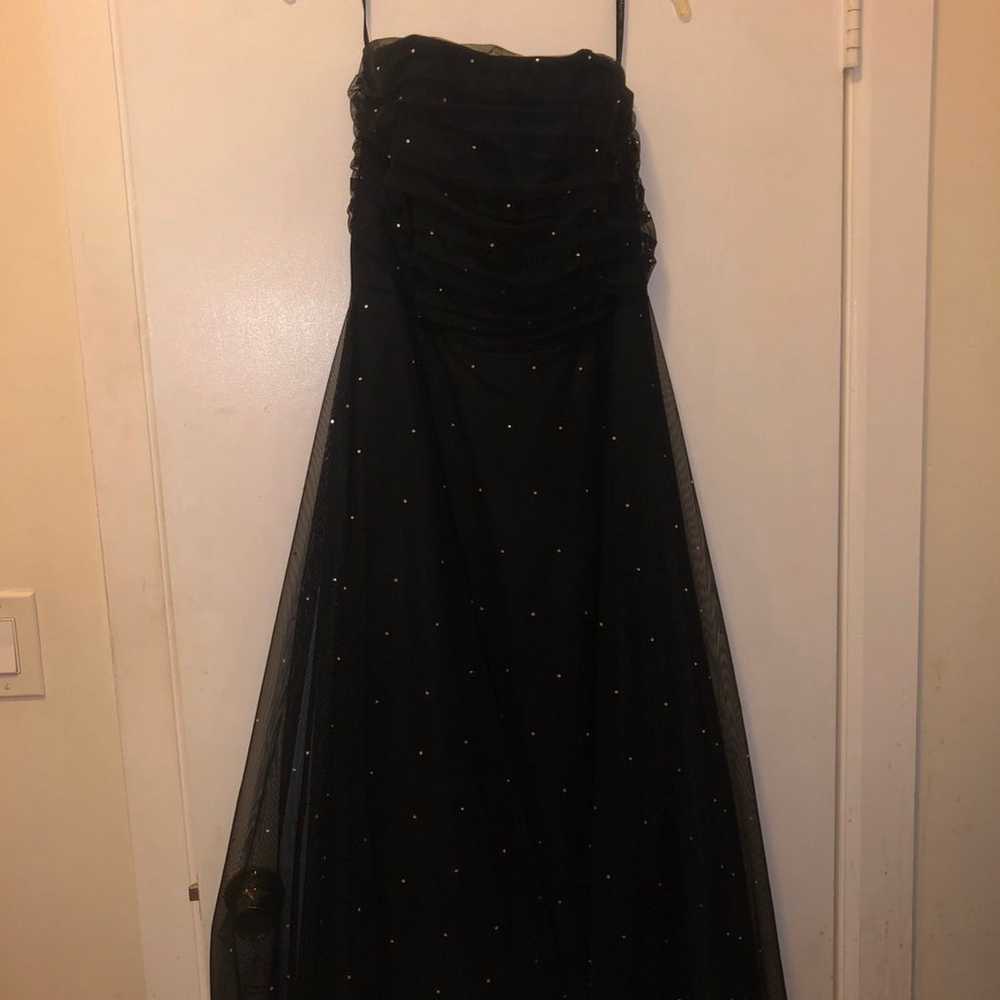 Strapless Rhinestone Black Dress - image 1