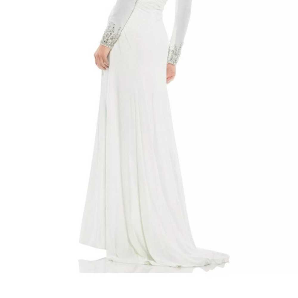One shoulder long sleeve gown - image 2