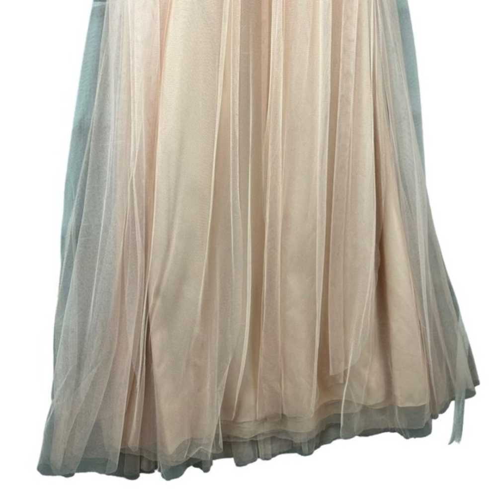 Jenny Yoo Peach Strapless Tulle Gown Formal Bride… - image 9