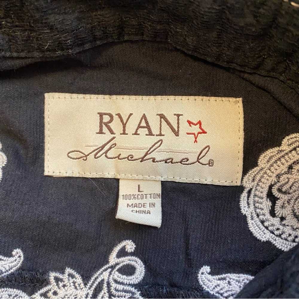 Ryan Michaels Black Velvet Embroidered Western Ho… - image 8