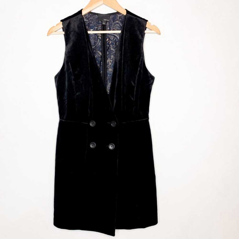 Greylin Thompson Velvet Tuxedo Mini Dress Womens … - image 2