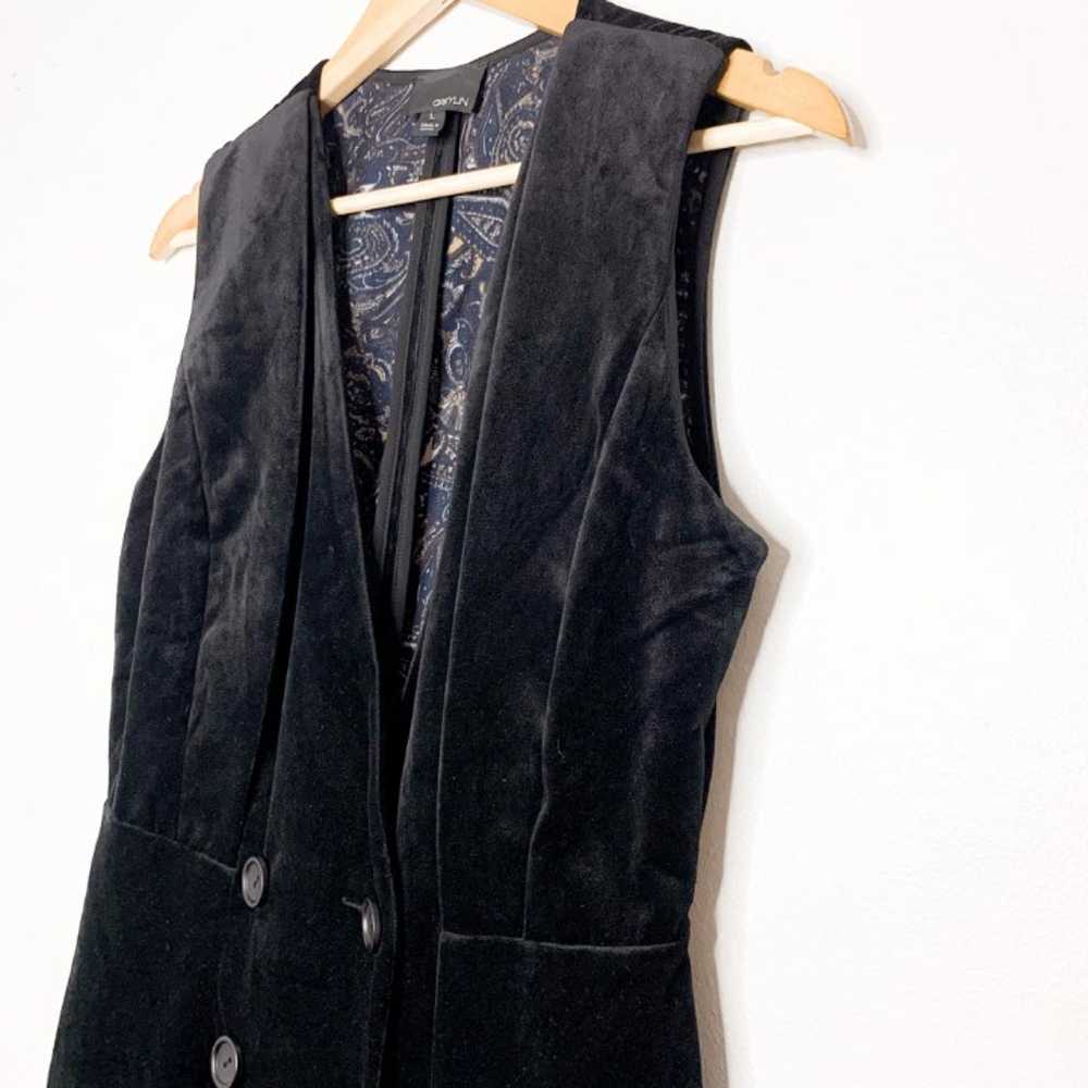 Greylin Thompson Velvet Tuxedo Mini Dress Womens … - image 6