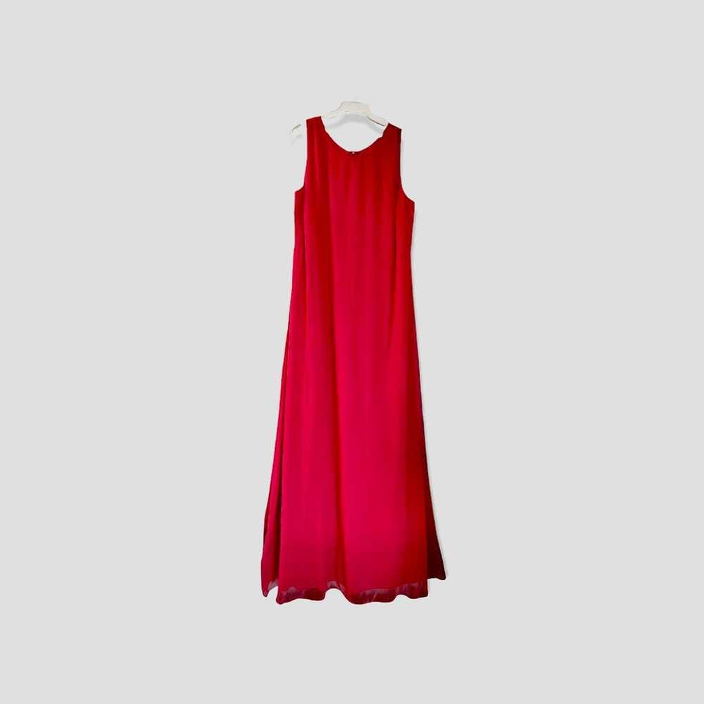 Miss Cristina red chiffon 2pcs dress set long dre… - image 3