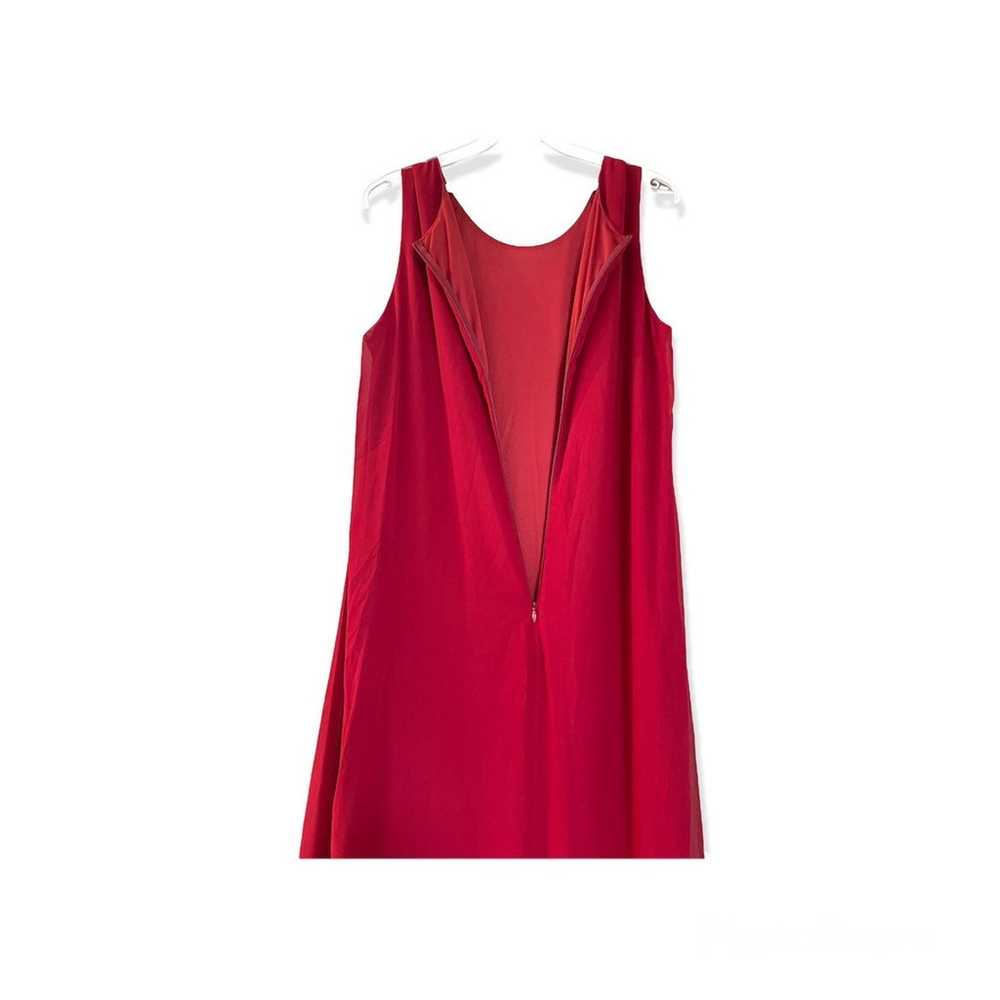 Miss Cristina red chiffon 2pcs dress set long dre… - image 4