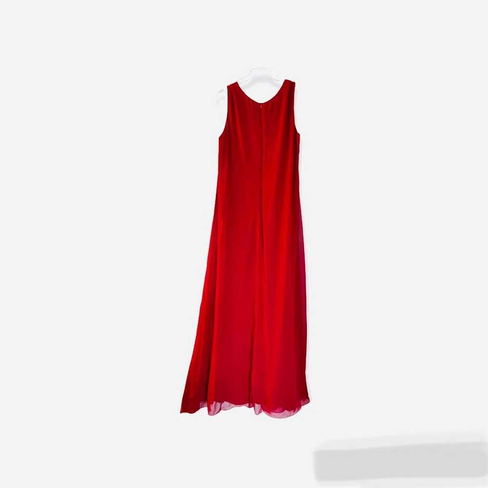 Miss Cristina red chiffon 2pcs dress set long dre… - image 5